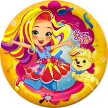 Sunny Day Dessert Cake Paper Plates Birthday Party Supplies Disposable 8 Ct - $4.15