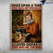Boy Plays Guitar Once Upon A Time There Was A Boy Who Really Loved Guita... - £12.56 GBP
