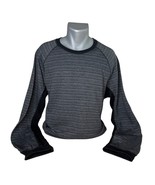 Marc Anthony Black and Gray Striped Men&#39;s Crewneck Pullover Sweater Size XL - €10,39 EUR