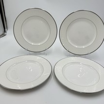 Waterford Lismore Platinum British China Bread/Butter Plates 4 PCs 6” New - $90.00