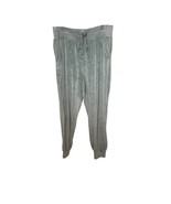 Victoria’s Secret French Sage Green Velour Lounge Jogger Pants Large Poc... - $562.94 MXN