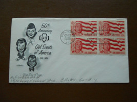 1962 Girl Scouts America First Day Issue Envelope and Stamp Scott #1199 FDC - $2.55