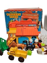 VINTAGE 1982 Fisher-Price Little People #934 Play Family Western Town with Box  - $102.84