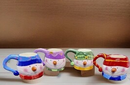 Nice Large Vintage 3D Snowman Coffee Mug Debbie Mumm Seasonal Elements S... - $27.72