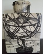 Bella Lux ~ 4" x 7" Ceramic Decanter w/Lid ~ Globe ~ Nautical Pattern - €34,36 EUR Bella Lux ~ 4" x 7" Ceramic Decanter w/Lid ~ Globe ~ Nautical Pattern - €34,36 EUR