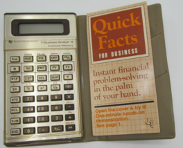 Vintage Texas Instruments TI BA-II Executive Business Analyst Calculator... - $166.28 MXN
