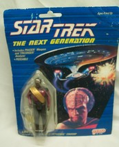 Vintage Star Trek The Next Generation LIEUTENANT WORF Klingon Action Figure 1988 - £15.79 GBP