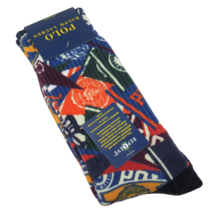 Polo Ralph Lauren Men&#39;s Varsity Flag Print Socks Multicolor Size 10-13 - £14.18 GBP