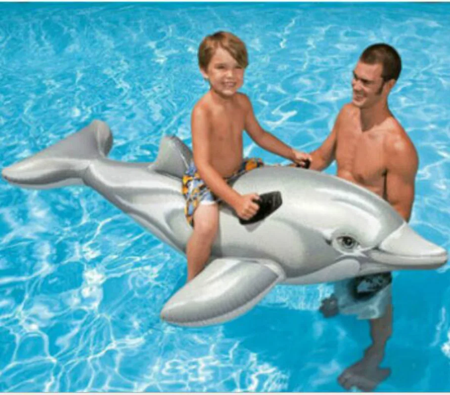 summer vocation kids inflatable dolphin Ride-ons swimming pool.175*66 inflatable - £26.51 GBP+