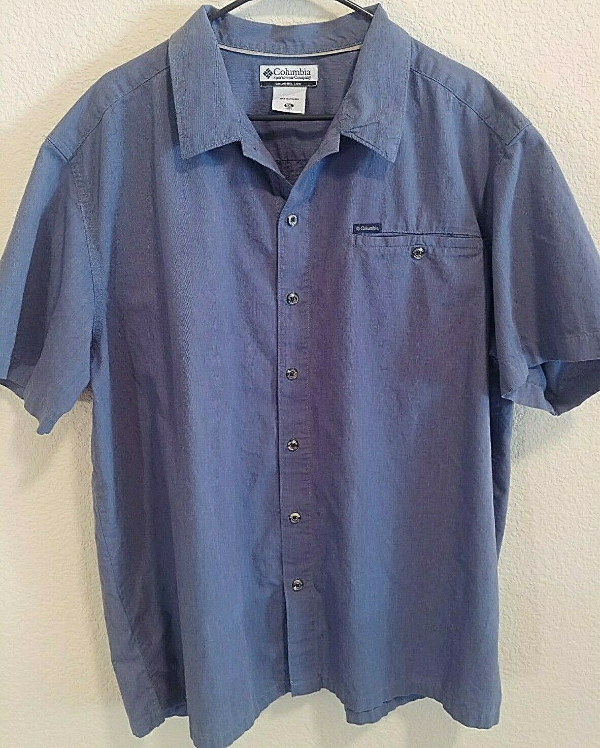 Primary image for Men's Columbia XXL Shirt Short sleeved button front