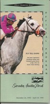 1993 - January 22nd - Santa Anita Park &quot;Santa Ysabel Stakes&quot; program  MINT - £15.62 GBP