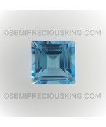 Natural Topaz Square Step Cut 6X6mm Swiss Blue Color VVS Clarity Loose G... - £20.07 GBP