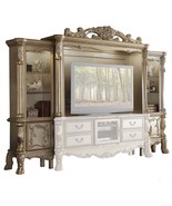 Dresden Entertainment Center, Gold Patina &amp; Bone Finish - €3.374,58 EUR