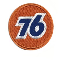 UNION 76 IRON ON PATCH 3&quot; Gas Station Car Mechanic Embroidered Applique NEW - $4.95