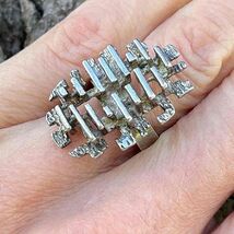 1970s Unisex Silver Ring Mid Century Rings OFFeR WELCOME! gIFT bOX ! - $233.31