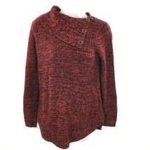 Style Co Womens Red Envelope Collar Kangaroo Pocket Sweater Size Petite ... - $23.74