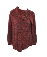 Style Co Womens Red Envelope Collar Kangaroo Pocket Sweater Size Petite ... - £18.97 GBP