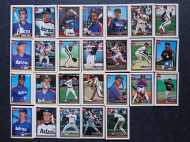 1991 Topps Micro Mini Houston Astros Team Set of 26 Baseball Cards - £3.13 GBP