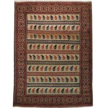 Dazzling 5x7 Authentic Handmade Kazak Rug PIX-19257 - £1,543.66 GBP