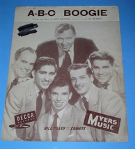 Bill Haley And Comets Sheet Music Vintage 1954 ABC Boogie Myers Music - £15.27 GBP