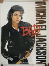 Michael Jackson Poster Bad Promo Vintage - £141.58 GBP