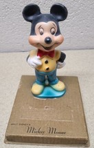 Vtg. Mickey Mouse Wall Plaster Figure Toy Store Display 6&quot; Tall on Base - RARE!! - $48.31