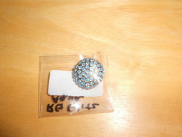 Magnolia &amp; Vine 18 mm Original Snap (new) ROSE GOLD GLITZ - AQUA (S2110) - £15.54 GBP