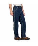 CAT Caterpillar Jean Mens 40 x 34 Blue Workwear Carpenter Denim Rugged NWT - $34.29