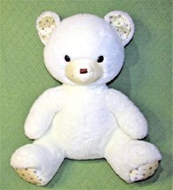 21&quot; 1986 Applause Teddy Bear White Snowflake Large Vintage Plush Stuffed Animal - £27.60 GBP
