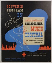 Philadelphia Music Festival Souvenir Program June 1, 1945 - $29.99