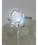 Mother of pearl Ring southwest pinky sterling silver women girl u - $39.26 CAD