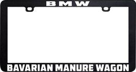 Bmw Bavarian Manure Wagon Funny Humor License Plate Frame Holder Tag - £5.45 GBP