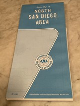 AAA 1991 Street Map Of North San Diego Area  Road Map - £3.18 GBP