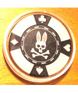 (1) Psycho Bunny Poker Chip Golf Ball Marker - White - £6.23 GBP