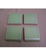 1 Vintage TILE BULLNOSE NOS Pale Green Crackle Finish Glazed Ceramic Wal... - $9.90