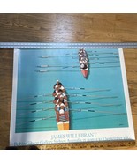James Willebrant Rowers Rowing Poster Robin Gibson Gallery Exhibition 1982 - £88.16 GBP