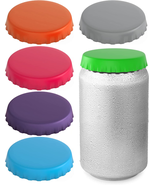 Silicone Soda Can Lids / Covers – Can Caps / Topper – Can Saver / Stoppe... - £10.95 GBP