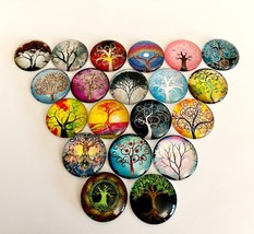 Acrylic Nature Tree Button Craft Pieces For Projects New .75&quot; Lot of 20 - £21.17 GBP