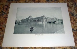 Columbian Exposition Agricultural Building 1893 Antique Print 16.5 x 12.5 - £17.38 GBP