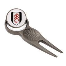 FULHAM FC DIVOT TOOL AND MAGNETIC GOLF BALL MARKER - £22.16 GBP