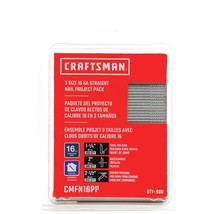 CRAFTSMAN Finish Nails, 16GA Straight Project Pack (CMFN16PP) - £25.57 GBP