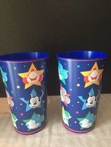 Disney Mickey Mouse 22oz. Plastic Drinking Party Favor Cups Set/2 New - £6.88 GBP