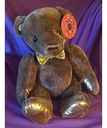 FAO Schwarz 160th Anniversary  Brown Bear with Embossed Foot 18&quot; new wit... - $12.19