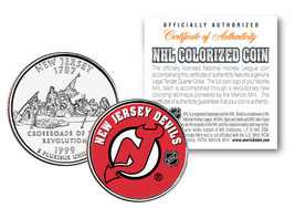 New Jersey Devils Nhl Hockey New Jersey Statehood Quarter U.S. Coin * Licensed * - £6.88 GBP