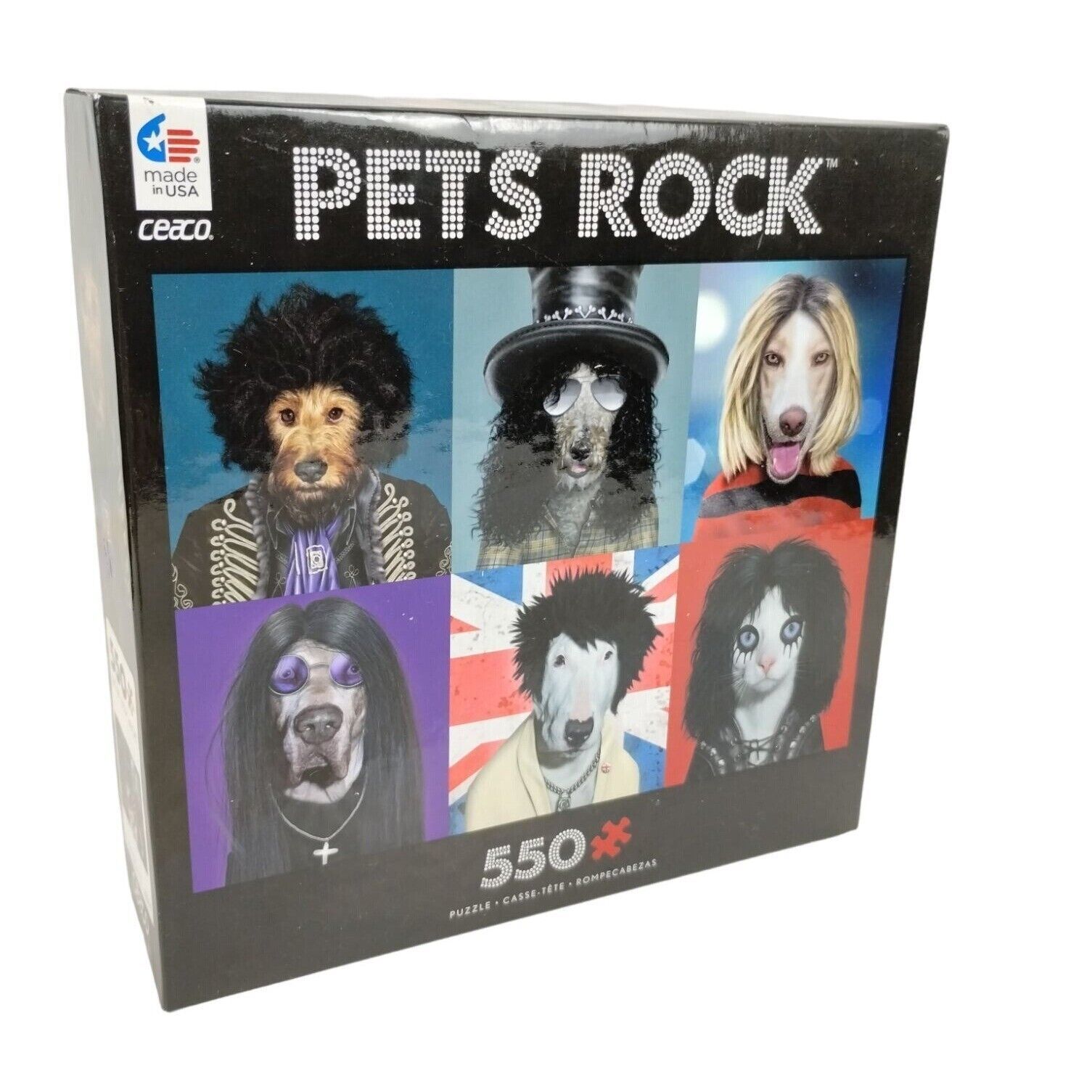 Primary image for Ceaco Pets Rock Famous Alternative and Metal Musicians 550 Piece Jigsaw Puzzle