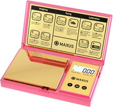 Stylish Pink Plated Shining Cover And Platform, Mini Pocket Scale For Fo... - £35.13 GBP