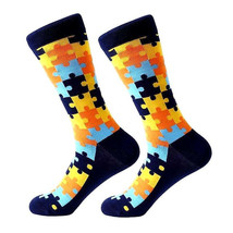 Puzzle Pieces Colorful Pattern Socks from the Sock Panda - £7.12 GBP