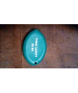 Pepperidge Farm squeeze vinyl coin holder &quot;Think Safety In 84&quot; dark green - $13.00