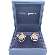 Georg Jensen Sterling 2014 Genuine Natural Smoky Quartz Earrings (#J5197) - £349.98 GBP