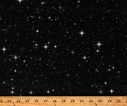 Cotton Stars Night Sky Starry Sky Galaxy Outer Space Fabric Print BTY D778.79 - £11.95 GBP